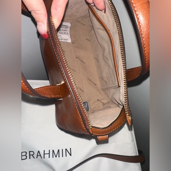 Brahmin Topsail Claire Crossbody Whiskey - Picture 5 of 6